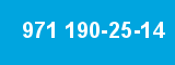 971 190-25-14 971 190-25-14